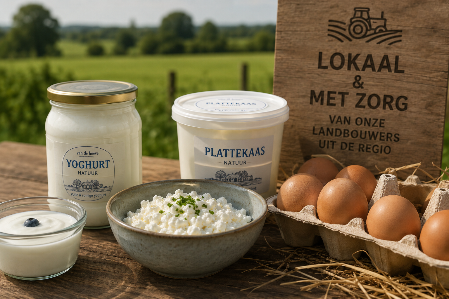 Lokale hoeveproducten voor een gezonde voedselhulp